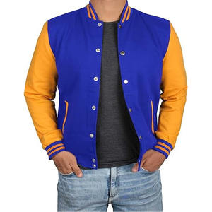 Logotipo personalizado lana bordado béisbol Letterman Varisty chaquetas hombres Vintage cuero manga Varsity chaqueta hecha por Dress Sports - Product Image 4