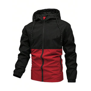 Venta caliente Causal Cómodo OEM Pull Tamaño Personalizado Oversize Hombres Chaqueta cortavientos para hombres - Product Image 1