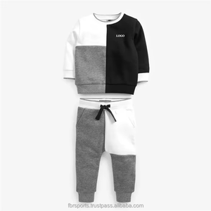 Nuevo Diseño de Ropa Infantil OEM, Ropa Deportiva Infantil Personalizada, Sudadera Casual con Bloques de Color, Conjunto Deportivo Infantil 2026 - Product Image 2