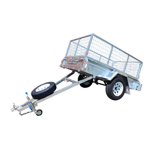 Remolque de jaula de servicio pesado confiable para el transporte de material a granel Chasis reforzado Soldaduras fuertes Suspensión de engranajes pesados para seguridad - Product Image 4