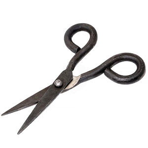 Tijera negra antigua de hierro forjado a mano - Product Image 1
