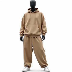 Sweat à capuche en coton épais personnalisé pour hommes unisexe hiver confortable élégant Streetwear survêtements sweatshirts fabricant de vêtements - Product Image 3
