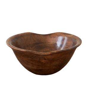 Cuenco de madera de mango natural para servir ensalada de frutas, vajilla para sopa, hogar, cocina, mesa, restaurante, regalo de boda, uso para servir alimentos - Product Image 1