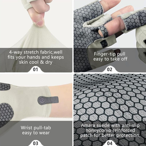 Gants unisexes en polyester de protection UV pour les activités de plein air pour la pêche, le cyclisme, la randonnée, la conduite et le kayak - Product Image 5