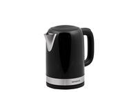 Bouilloire portable en acier inoxydable 1,7 L noire avec arrêt automatique et protection contre l'ébullition à sec pour usage domestique et en camping-car - HILLUXE-2B