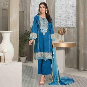 Tawakkal Brand 3-Piece Ladies Lawn Suits Transpirable Salwar Kameez Venta caliente por AROOSA en Pakistán e India - Product Image 5