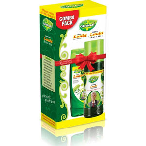 Girnar al por mayor orgánico Ayurveda Lauki champú para el cabello y aceite Combo Pack disponible al mejor precio - Product Image 1
