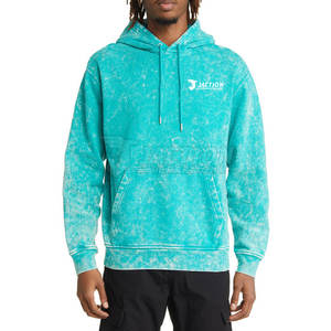 Sudaderas con capucha de lavado ácido básicas de tamaño personalizado de diseño único más vendido al por mayor sudaderas con capucha de lavado ácido básicas de ropa de calle de alta calidad - Product Image 3