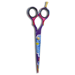 Ciseaux de salon de qualité supérieure, ciseaux à cheveux pour barbier, 5,5 pouces, revêtement papier, vis réglable, acier métallique - Product Image 5