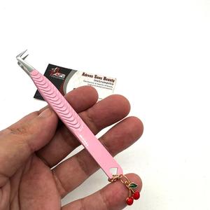 แหนบต่อขนตามืออาชีพ90องศาบูตแบบบางอย่างยั่งยืนที่เป็นสแตนเลสที่คีบปลายขนตาพร้อมชาร์รี - Product Image 5