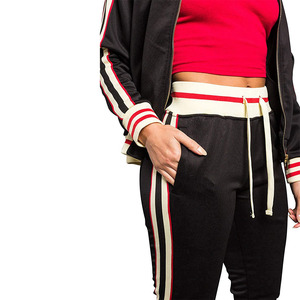 Conjunto Deportivo de Dos Piezas para Mujer, Diseño Personalizado, Corte Ajustado, con Cremallera, Precio al por Mayor, Chándal Informal con Cremallera para Mujer - Product Image 4