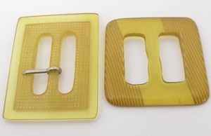 Vente en gros SAMI HANDICRAFTS SH-1469 Boucles de ceinture vintage en résine Écharpe ovale réglable à trois vitesses pour sacs coupe-vent de manteau d'angle - Product Image 2