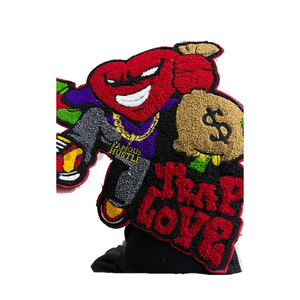 Patchs personnalisés pour Halloween en chenille Letterman avec drapeau conçu différemment Serviette en chenille Usine Vente en gros en vrac - Product Image 1