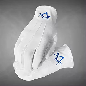 Guantes Masónicos de Algodón/Spandex, Transpirables, Elásticos, hasta el Codo, con Patrón a Cuadros, Suaves y Duraderos para Uso en Exteriores e Iglesias - Product Image 2