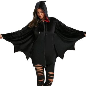 Personalizado de alta calidad 100% algodón Rhinestone Full Zip up Hoodie Bat Rhinestone Hoodie Custom Logo Y2K Hip Hop Hoodie - Product Image 1