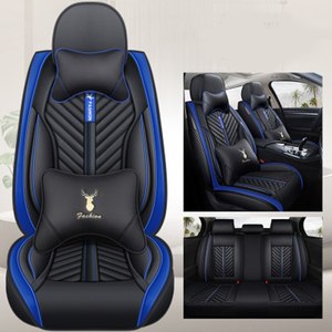 Ensemble complet de housses de siège de voiture en cuir PU, respirantes et confortables, en PVC durable, imperméables, faciles à nettoyer, adaptées à la plupart des voitures - Product Image 3