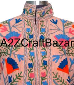 เสื้อแจ็คเก็ตบอมเบอร์สไตล์ชาติพันธุ์สำหรับผู้หญิง ยี่ห้อซูซานี ทำด้วยมือ ถักทอ ระบายอากาศได้ดี เป็นมิตรกับสิ่งแวดล้อม ผ้าฝ้ายปักลาย แห้งเร็ว เหมาะสำหรับฤดูหนาว ดีไซน์หรูหรา - Product Image 3