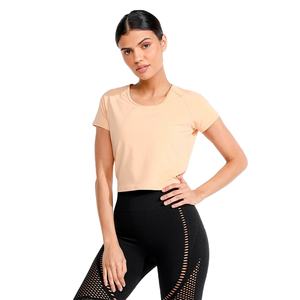 เสื้อครอปเอวลอยทรงสั้นสำหรับผู้หญิงผ้าเจอร์ซี่ระบายอากาศได้ดีแห้งเร็วออกแบบโลโก้ได้ตามต้องการ - Product Image 6