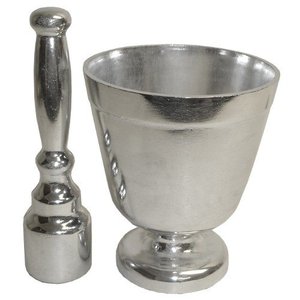 Mortero y Maja de Aluminio Hechos a Mano, Elegantes y Casuales, Herramientas de Diseño para Hierbas y Especias, Personalización a Bajo Precio - Product Image 1