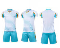 Seragam Sepak Bola Canggih Bahan Spandex/Polyester Warna dan Logo Dapat Disesuaikan Mobilitas dan Kenyamanan Unggul untuk Profesional dan Amatir