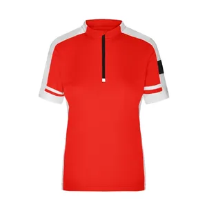 T-shirt de sport demi-zippé pour femme, accessoire de cyclisme - Product Image 3