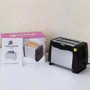 Machine à sandwich électrique 2 tranches en acier inoxydable avec plaques à gaufres pour appareil de cuisine domestique - Product Image 1