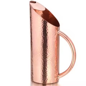 Jarra DE AGUA DE Metal de cobre de alta calidad con tapa, teteras y teteras para hoteles y restaurantes, jarra de gran oferta - Product Image 4