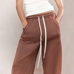 Pantalons de survêtement pour femmes surdimensionnés Commandes en gros Bienvenue Pantalons de survêtement amples taille haute pour femmes B2B OEM Fournisseur Pantalons de survêtement classiques - Product Image 4