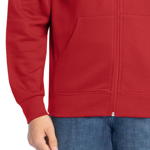 2025 Wholesale Customized Solid Colors Men's Hoodies Cheap Casual <b>Thick</b> <b>Fleece</b> Hoodies For Men Winter Heavy Full Zip Up Hoodies - Product Image 2