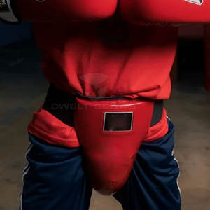 Protector Inguinal de Cuero de Alta Calidad Personalizado 2025, DWELT GEARS, Se Acepta OEM, Venta Directa de Fábrica, Profesional, Ajustable, para Boxeo - Product Image 2