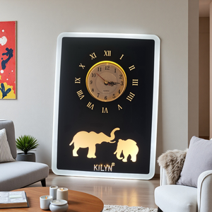 Lámpara de Pared LED Redonda de 24W con Reloj, Diseño Moderno, Luz Blanca Cálida, para Sala de Estar - Product Image 5