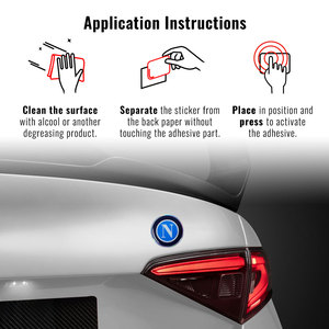 Calcomanía 3D para Auto Napoli, Adhesivo para Vehículo Duradero y Atractivo - Product Image 3