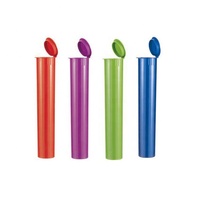 Emballage hermétique transparent anti-odeur pour enfants, tubes à cigarettes en plastique PP avec couvercle pop-top, 65 70 73 78 80 90 95 98 109 116 120 mm
