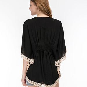 Ropa de moda para mujer, minitúnica Sexy de algodón 100%, informal, holgada, bordada a mano - Product Image 5