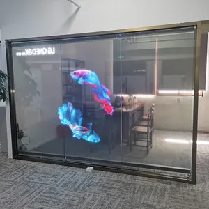 LED Film Screen Indoor Full Color Flexible Transparent Indoor P8 Transparent Film LED Display Screen