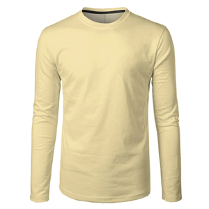 Mens Thời Trang Thể Thao Giản <span class=keywords><strong>D</strong></span>ị Tập Thể <span class=keywords><strong>D</strong></span>ục Ngoài Trời <span class=keywords><strong>D</strong></span> HEM Rắn Colour Vòng <span class=keywords><strong>D</strong></span>ài Tay Áo Áo Ngủ Pro Câu Lạc Bộ T Áo Sơ Mi - Product Image 4