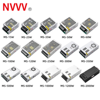 Fuente de Alimentación Conmutada de 5V, 12V, 24V, 36V, 48V, 15W, 25W, 35W, 50W, 60W, 75W, 100W, 120W, 200W, 250W para Cámaras CCTV y Luces LED