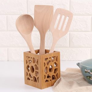 Lot de 2 louches à soupe en bois 10.8 louche de cuisine classique à long manche ustensiles pour la maison - Product Image 3