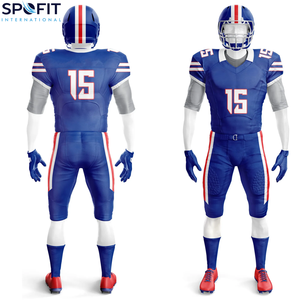 ชุดยูนิฟอร์มอเมริกันฟุตบอลแบบใหม่ สีสันปรับแต่งได้ สำหรับผู้ชาย ไซส์พลัส แขนสั้น ชุดเซ็ต พร้อมปักชื่อทีมตามสั่ง - Product Image 3