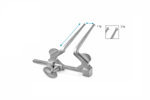 Distractor Vertebral de 70 mm de Longitud de Trabajo, Instrumento Quirúrgico con Tres Puntas, Material de Acero - Product Image 4