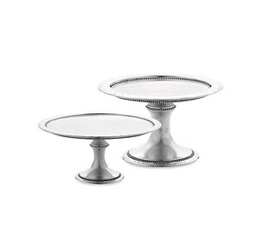 Aluminum <b>Cake</b> <b>Stand</b> with Single Tier Set of 2 <b>Cake</b> <b>Stands</b> for Farmhouse Restaurant & Hotel Tableware <b>Cake</b> <b>Stand</b> - Product Image 1