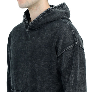 Sweat à capuche unisexe coupe droite à épaules tombantes, couleur unie, 100 % coton, coupe régulière, coupe-vent, basique, personnalisable, pour couple - Product Image 2