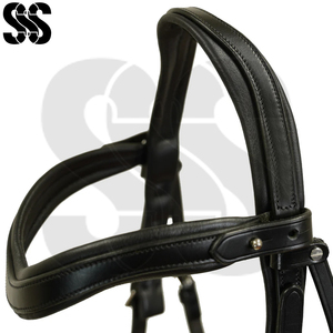Nueva y Moderna Brida para Caballo de Cuero PU/Nylon de Primera Calidad, Duradera, Ajustable, para Equitación Inglesa, con Narquera Acolchada Suave, Personalizable - Product Image 5