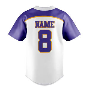 Logotipo personalizado impreso mejor calidad transpirable béisbol Softball desgaste Color sólido botón completo uniformes conjuntos elegantes OEM ODM - Product Image 3