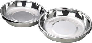 Ensemble d'assiettes en acier inoxydable, vaisselle en métal, assiettes robustes et durables pour la maison, la cuisine, les restaurants et les hôtels - Product Image 3