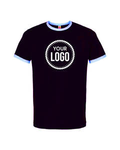 Personalizado en blanco liso Tultex 246 Unisex fino Jersey Ringer camiseta hombres y mujeres suave cuello redondo para marca camiseta para hombres - Product Image 1