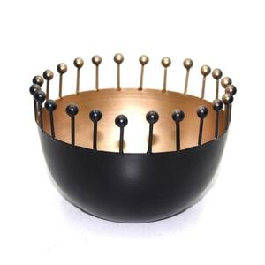 Elegant Factory Design New Style Blue Gold Christmas Decorative Floral Fruits <b>Bowl</b> High <b>Metal</b> Serving <b>Bowl</b> Wholesale Prices - Product Image 6
