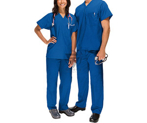 Conjuntos de Uniformes Médicos de Gran Tamaño Más Vendidos, Lavables, de Poliéster/Algodón, con Detección de Agujas, Unisex, para Uso Hospitalario - Product Image 3
