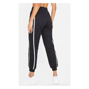 Joggers con estampado de rayas para mujer, ropa de deporte de secado rápido, color blanco liso, de calidad profesional, con Logo impreso, gran oferta - Product Image 2
