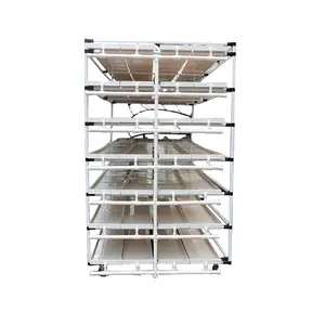 Agriculture Greenhouse Vertical Indoor Commercial fodder Micro Green Grass Seedling tray aeroponic hidroponic Fodder Grow system